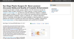San Diego Plastic Surgeon Dr. Steve Laverson plastic, surgery, surgeon, san diego, ca, breast, augmentation, liposuction